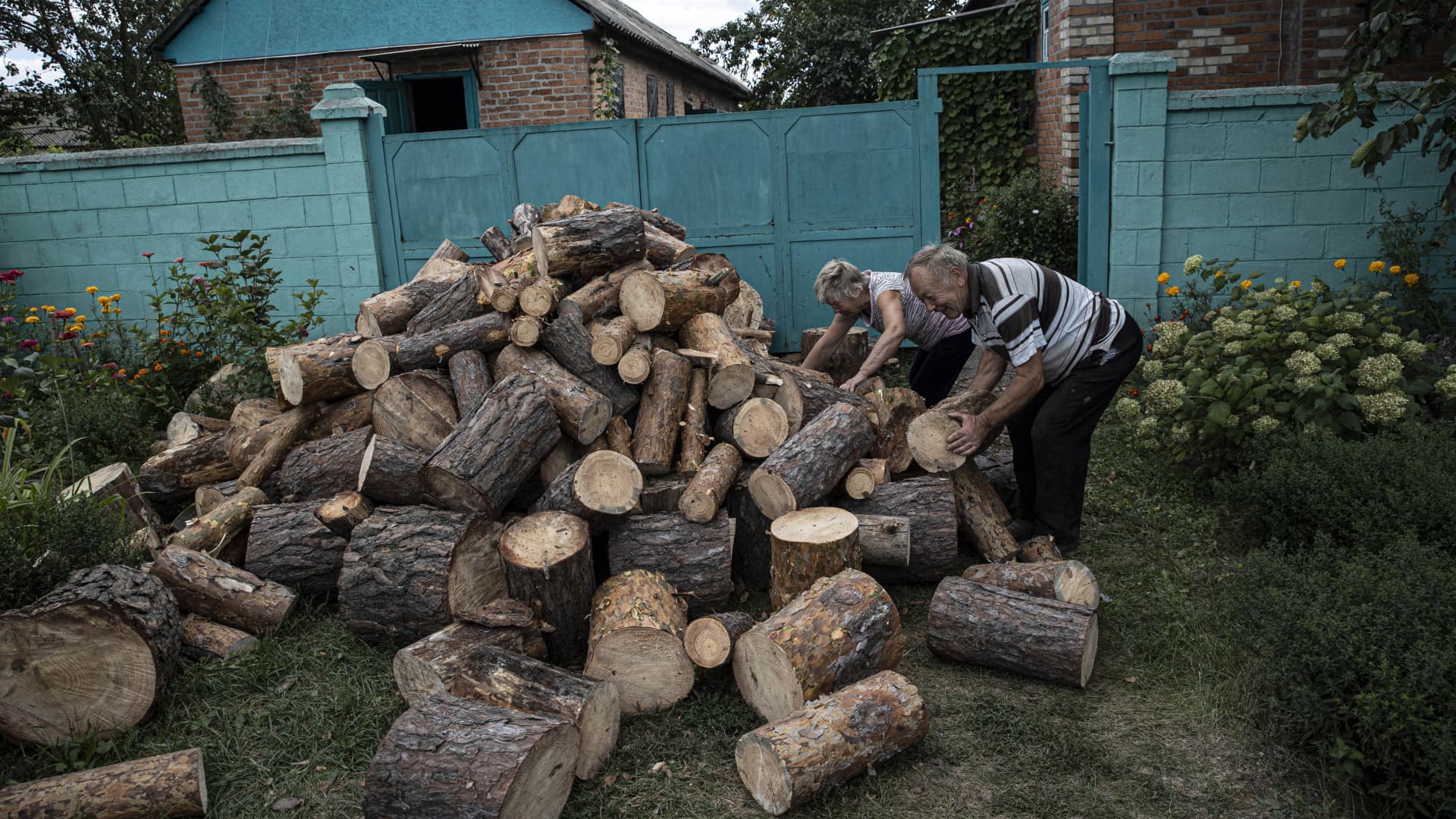 Ukrainians are prepare for the cold winter and stocking up on firewood in Kharkiv, Ukraine, September 13, 2022.