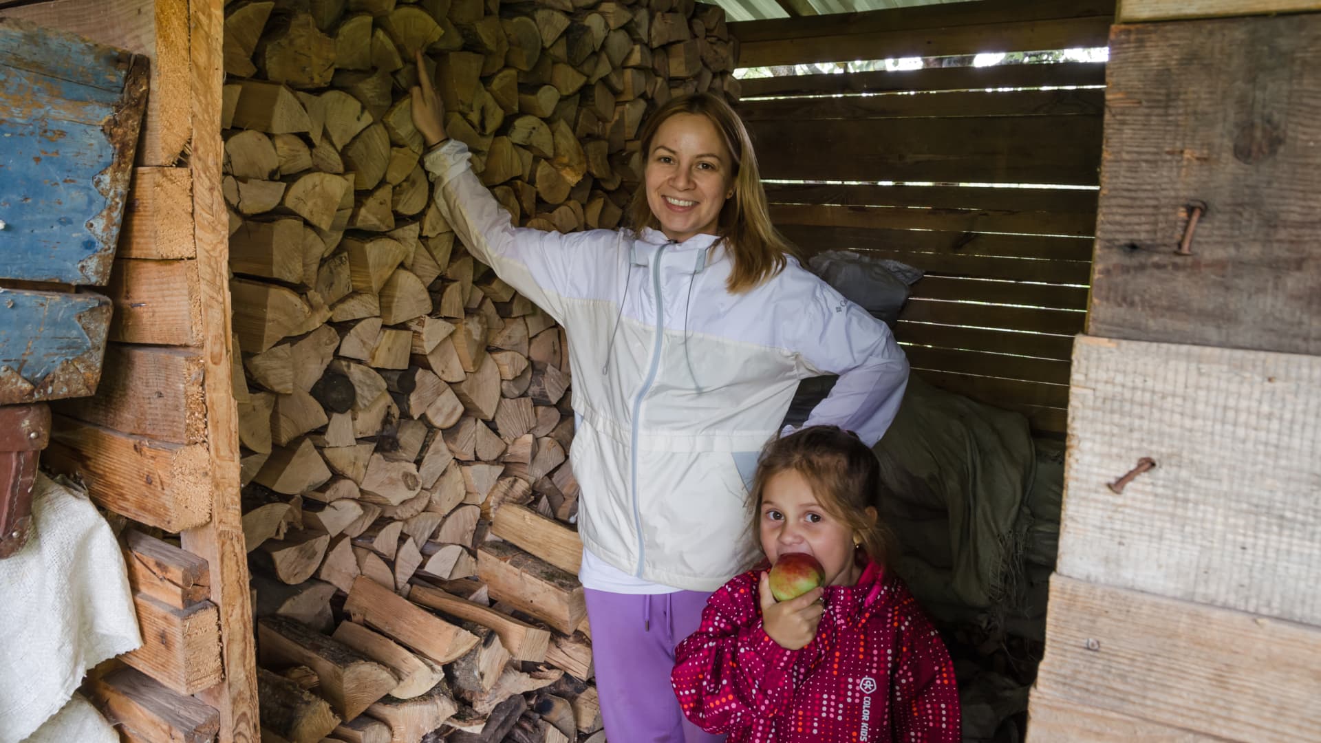 Ukrainians are preparing for the cold winter and stocking up on firewood in Lviv, Ukraine on September 11, 2022.