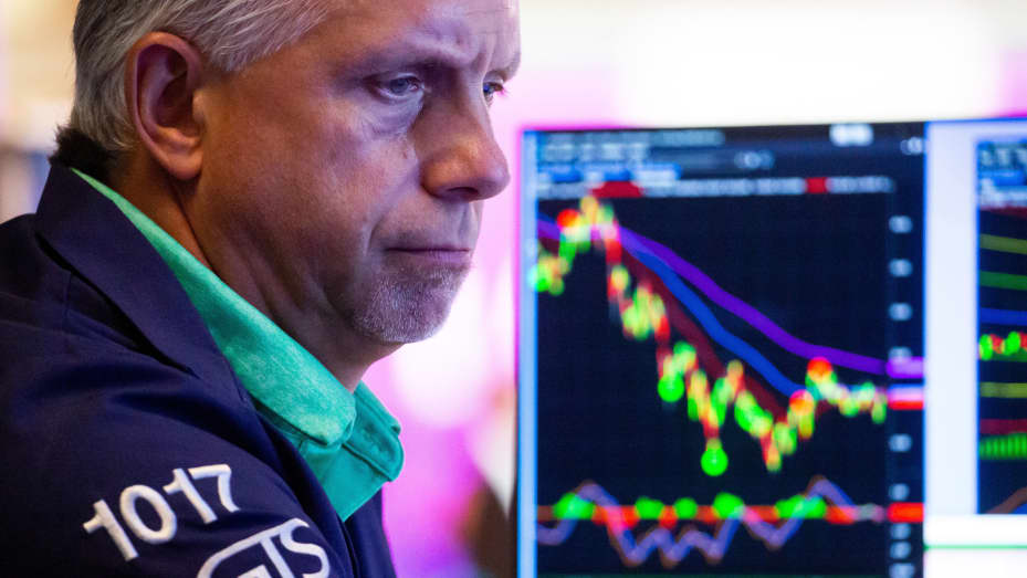 A trader works at the New York Stock Exchange NYSE in New York, the United States, on Aug. 26, 2022.