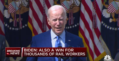 President Biden delivers remarks on the rail labor agreement