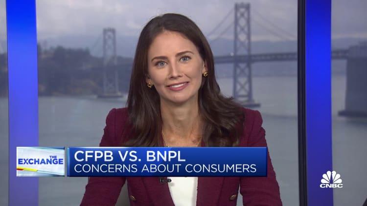 CFPB wants buy now, pay later companies to be regulated like credit cards companies