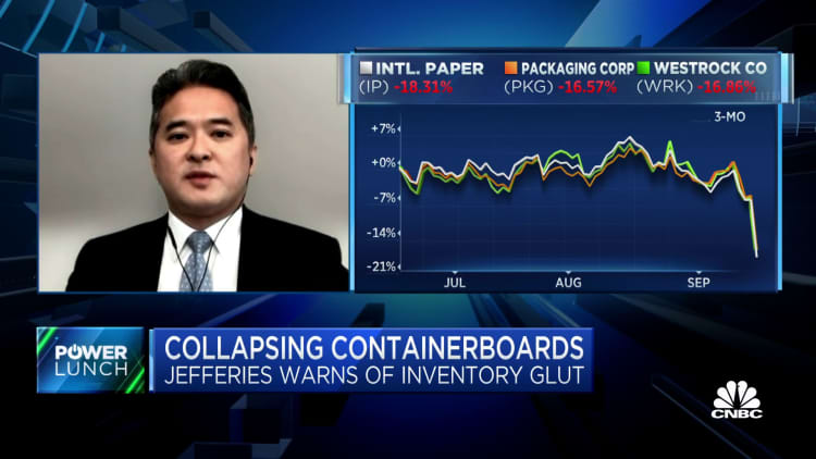 Containerboard market serves as a proxy for economic health, says Jefferies' Philip Ng