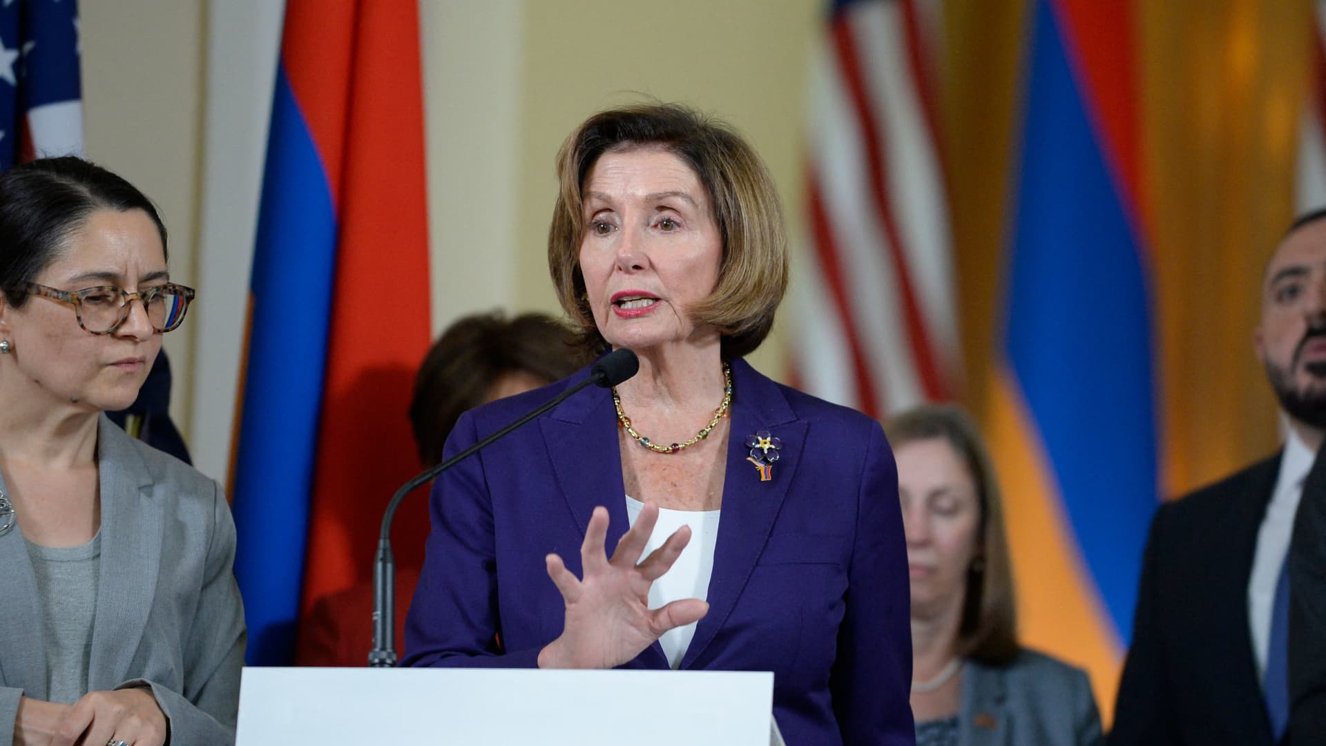 Speaker Pelosi strongly condemns ‘illegal and deadly attacks by Azerbaijan’ during visit to Armenia