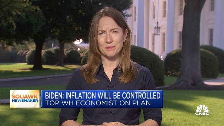 White House economic adviser Heather Boushey: We have seen signs inflation is abating