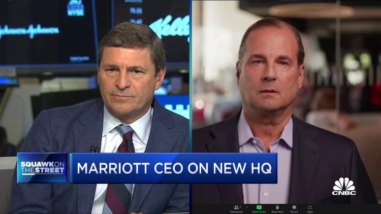 Marriott CEO says lodging demand is 'roaring back'