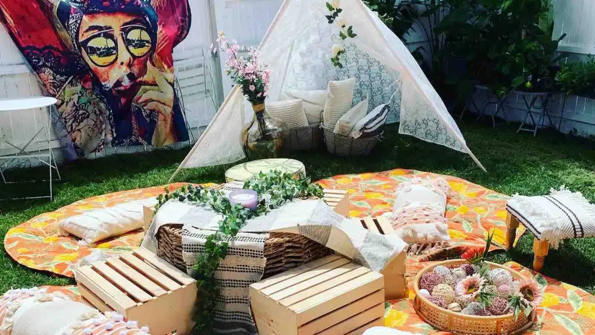 At her bed-and-breakfast Nicole Butler hosts backyard picnics with THC-infused food.