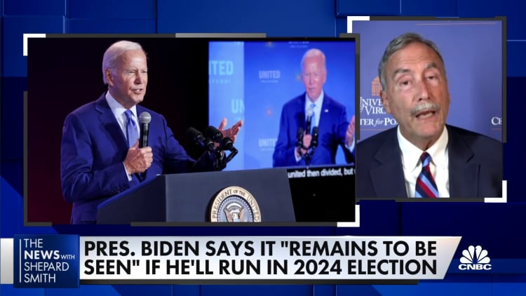 I think President Biden just gave an honest answer about running again, says UVA's Larry Sabato