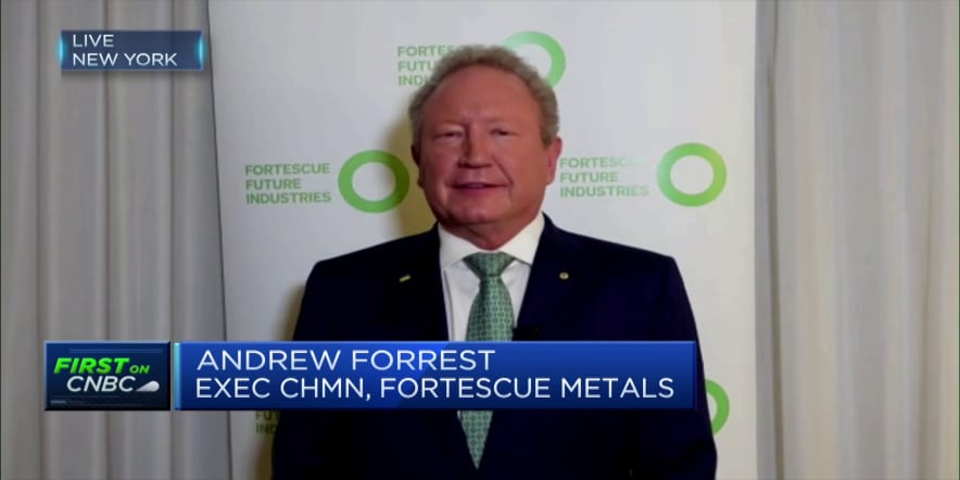 All industries need to go beyond fossil fuels as soon as possible, says Fortescue