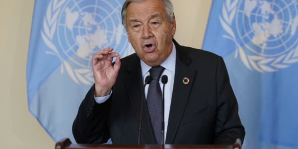 UN secretary general says 'polluters must pay,' calls for extra tax on fossil fuel profits