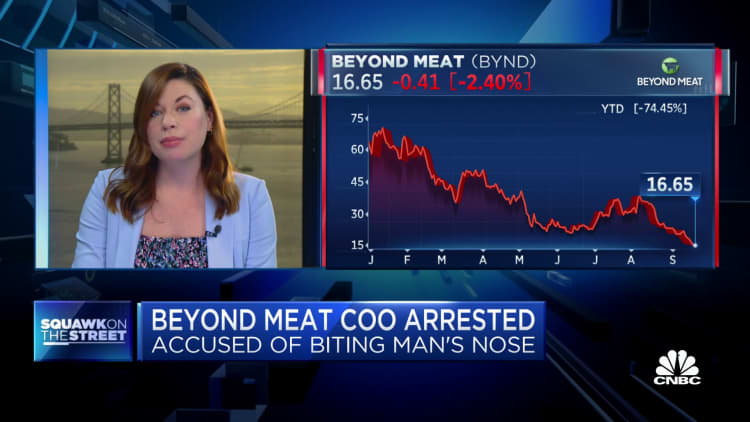 Beyond Meat COO arrested for allegedly biting man's nose