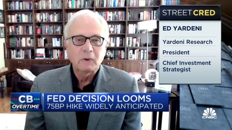 I wish the Fed would just increase and surpass it, says Ed Yardeni