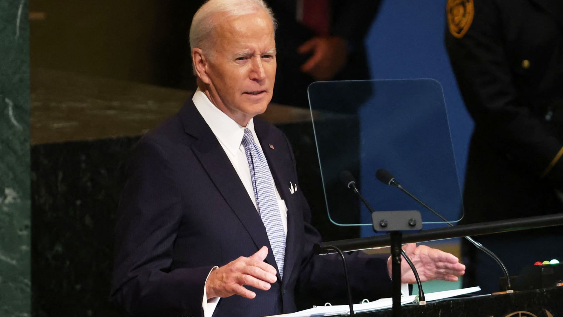 Biden denounces Putin's 'overt' nuclear threats, urges UN allies to reject Russi..