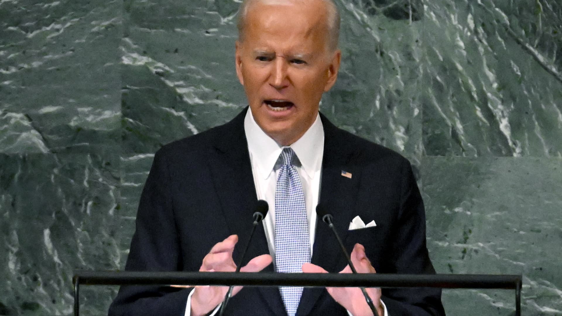 Biden calls on U.N. to stand with Ukraine and unite against Russian aggression