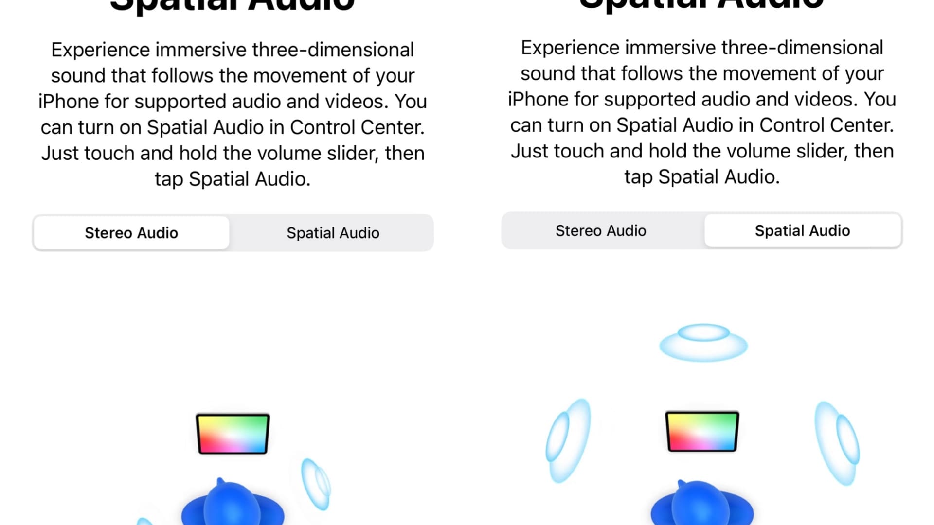 You can test the spatial audio feature in your AirPods Pro (2nd generation) settings.