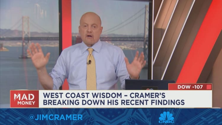 Jim Cramer bryter ned sine takeaways fra uken i San Francisco med tekniske administrerende direktører