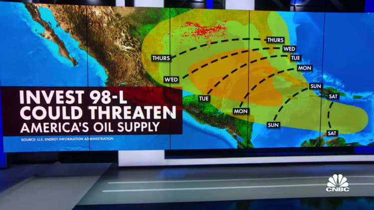 New tropical system could threaten Gulf Coast oil industry