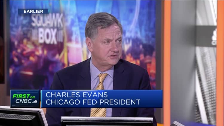 The Fed's Charles Evans says there is concern that global inflation is spreading 