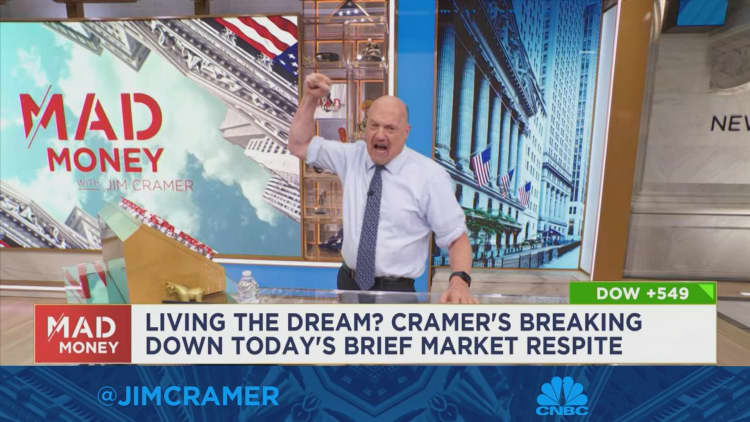 Jim Cramer says Wednesday's market rally was 'based on a dream'