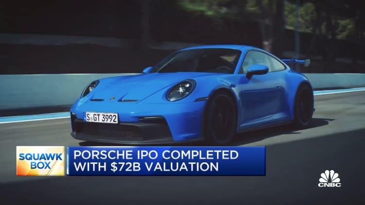 Porsche IPO Completes at $72 Billion Valuation