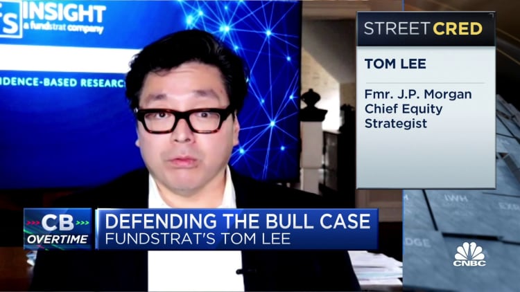 Once inflation breaks, stocks will do well for a long time, says Fundstrat's Tom Lee