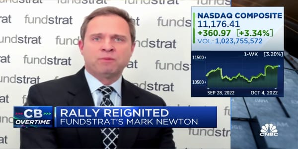 Watch CNBC's full interview with Fundstrat's Mark Newton
