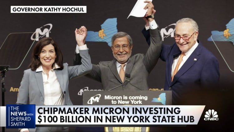 Micron announces historic multibillion dollar deal for manufacturing facility in New York State