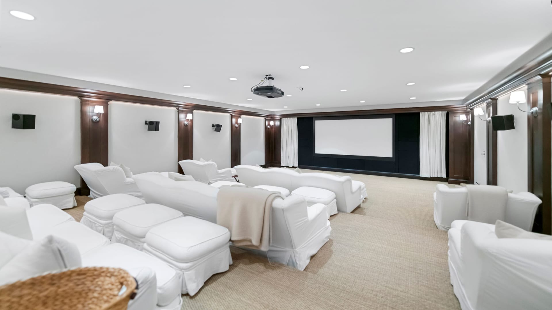 Home theater in the second residence.