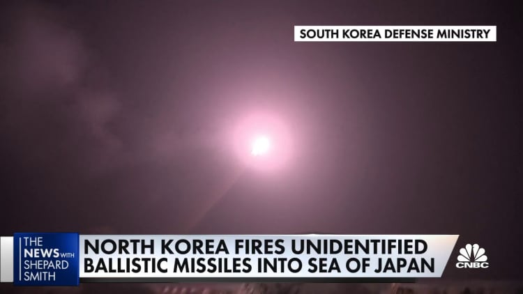 North Korea fires two more ballistic missiles into the Sea of ​​Japan