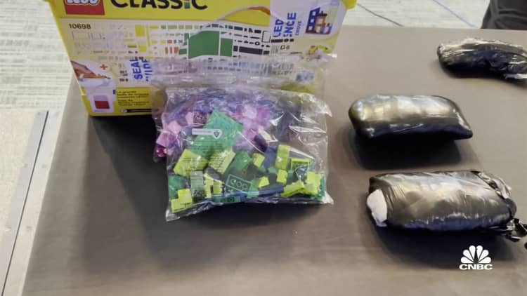 DEA seizes 15,000 rainbow fentanyl pills hidden inside of Legos