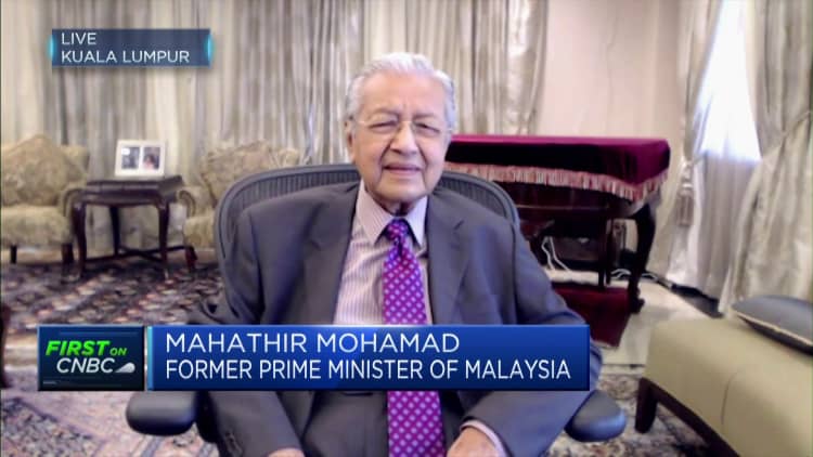 马来西亚的马哈蒂尔·穆罕默德说，我不认为我想第三次担任总理