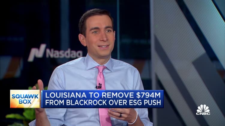 Louisiana to remove $794 milllion from BlackRock over ESG push