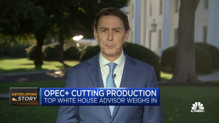 OPEC's production cut should not have significant impact on prices, says White House energy advisor