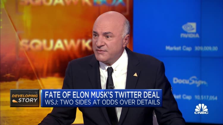 I would bet on Elon Musk over Twitter deal, says Kevin O'Leary