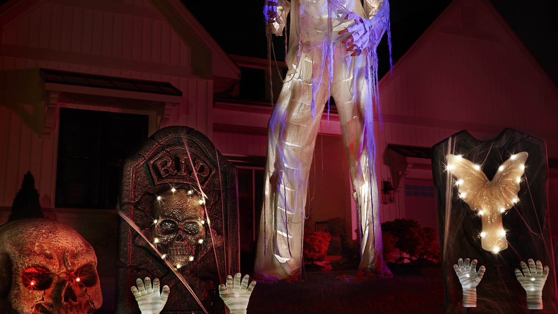 Lowe's debuted a 12-foot mummy this year to tap into customers' enthusiasm for Halloween. It is exclusive to the retailer and sells for $348.