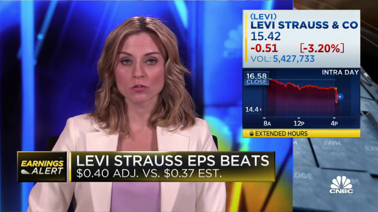 Levi Strauss beats third quarter earnings estimates, despite currency drag
