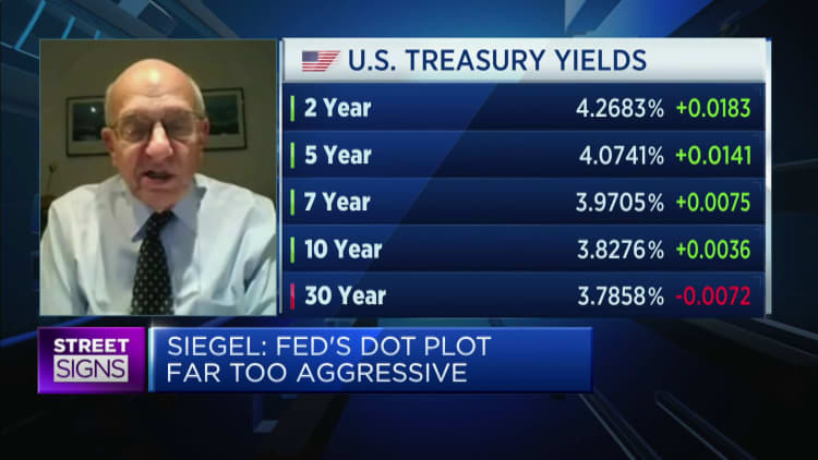 I fear the U.S. Fed is 'slamming on the brakes way too hard,' says Wharton's Jeremy Siegel