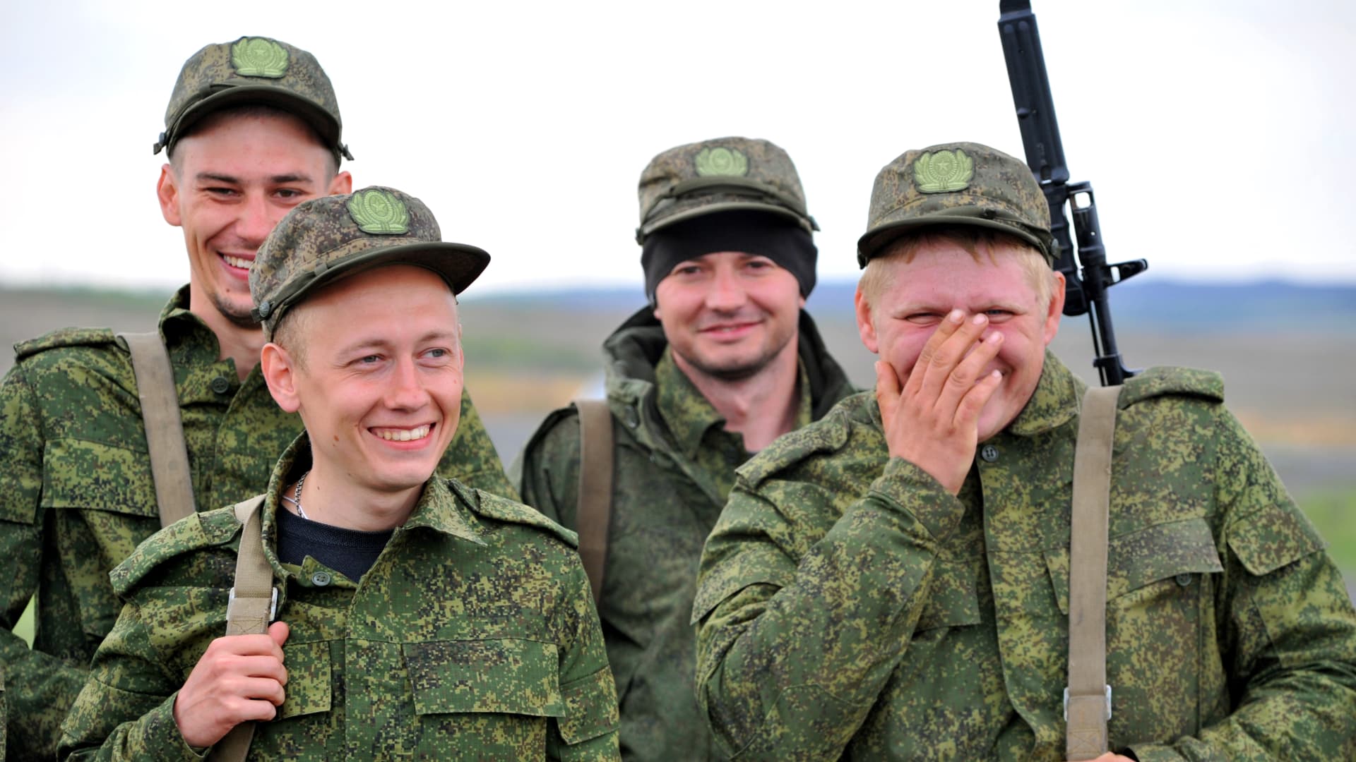 Russian citizens drafted during the partial mobilization begin their military trainings after a military call-up for the Russia-Ukraine war in Rostov, Russia on October 04, 2022.