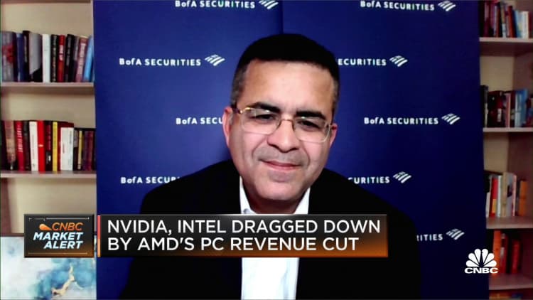 BofA's Vivek Arya says PC weakness affects semi stocks like AMD