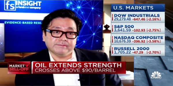 Stocks can catch up once inflation data starts to ease, says Tom Lee