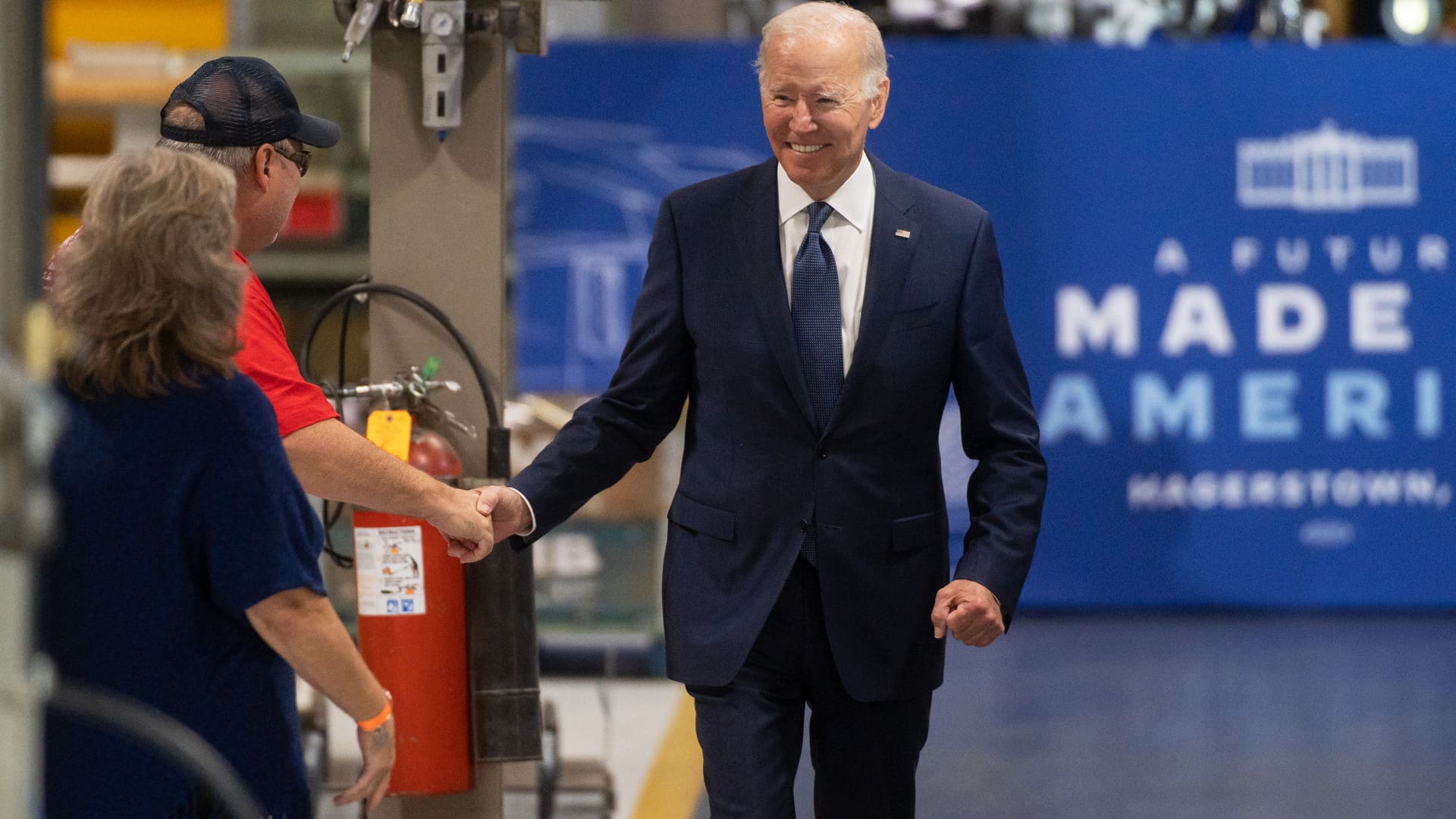 Biden says he doesn't think there will be a recession, if so it will be 'very slight'