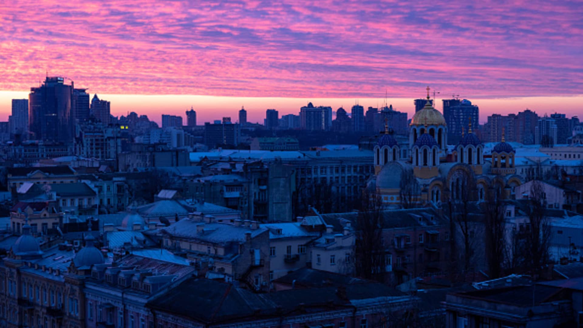 Multiple large explosions hit center of Ukraine’s capital Kyiv for first time in..