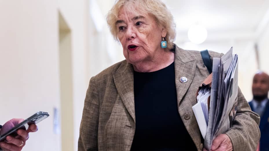 Rep. Zoe Lofgren, D-Calif., arrives for the Select Committee to Investigate the January 6th Attack on the United States Capitol fifth hearing to present previously unseen material and hear witness testimony in Cannon Building, on Thursday, June 23, 2022.