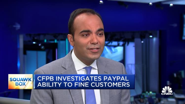 Consumer Financial Protection Bureau investigates PayPal's ability to fine customers