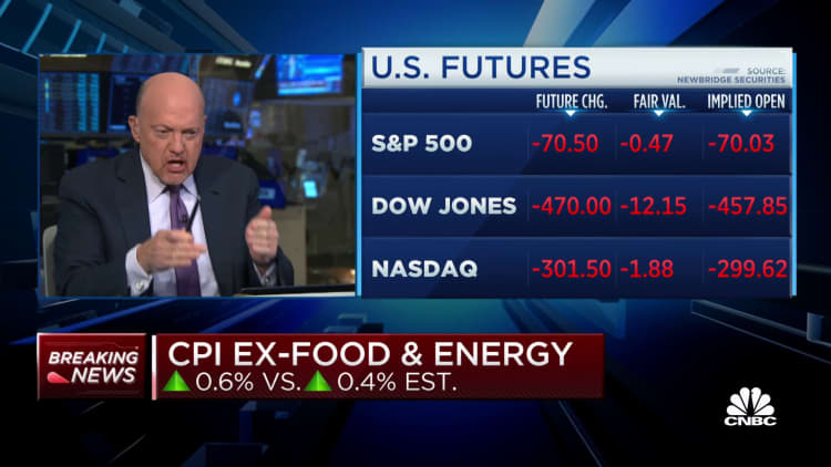 Jim Cramer reacts to September's hotter than expected inflation report