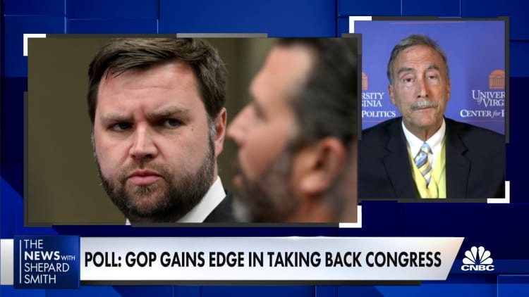 If Republicans are leading in the generic ballot, they're almost certain to win the House: UVA's Sabato