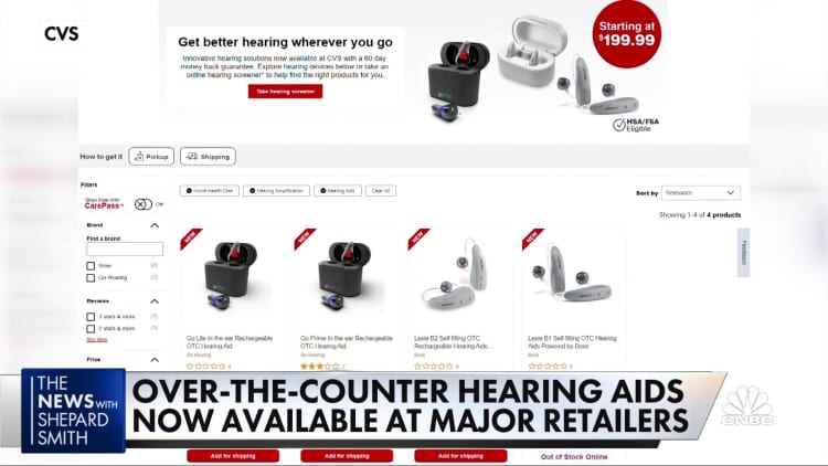 Americans can now buy hearing aids over the counter