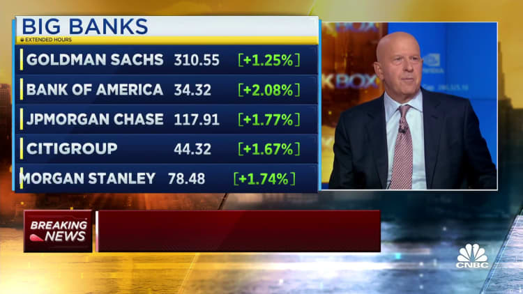 Goldman Sachs CEO says outlook looks uncertain