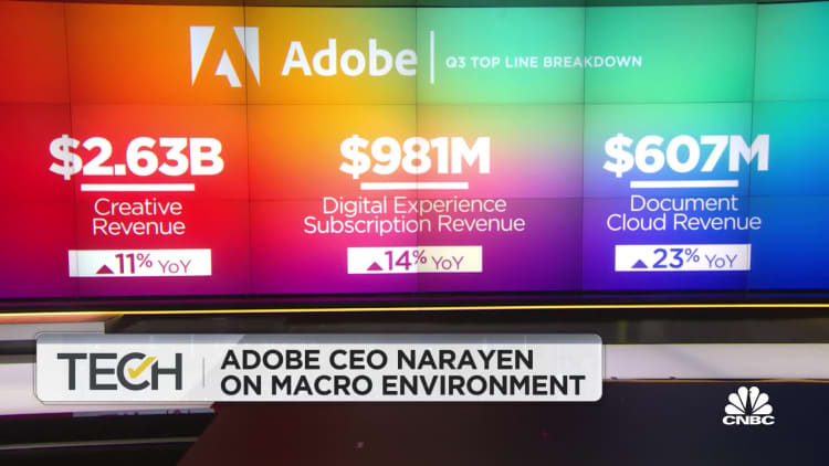 Adobe jumps on 2023 guidance, strong dollar to hurt revenue growth