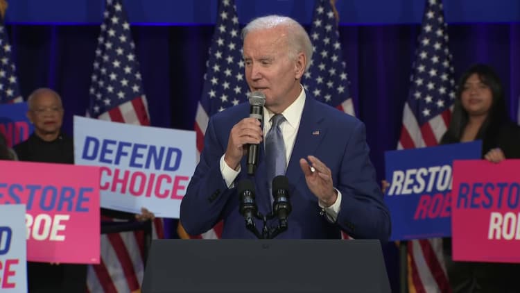 Congress should codify Roe once and for all, says Joe Biden