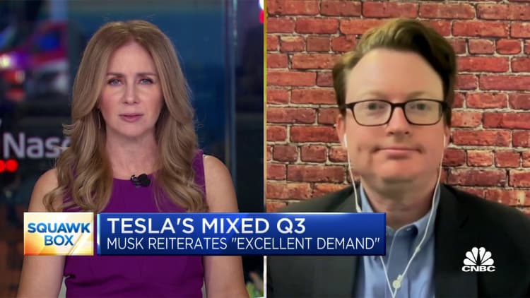 Tesla is facing imaginable   symptom  if there's a recession, says WSJ's Tim Higgins